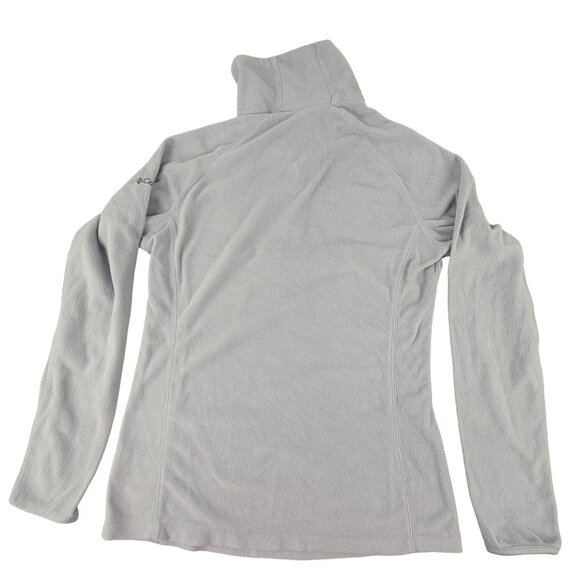 Columbia Womens Fleece Pullover Jacket Quarter Zip Gray Size Small JH1531 - Picture 2 of 6